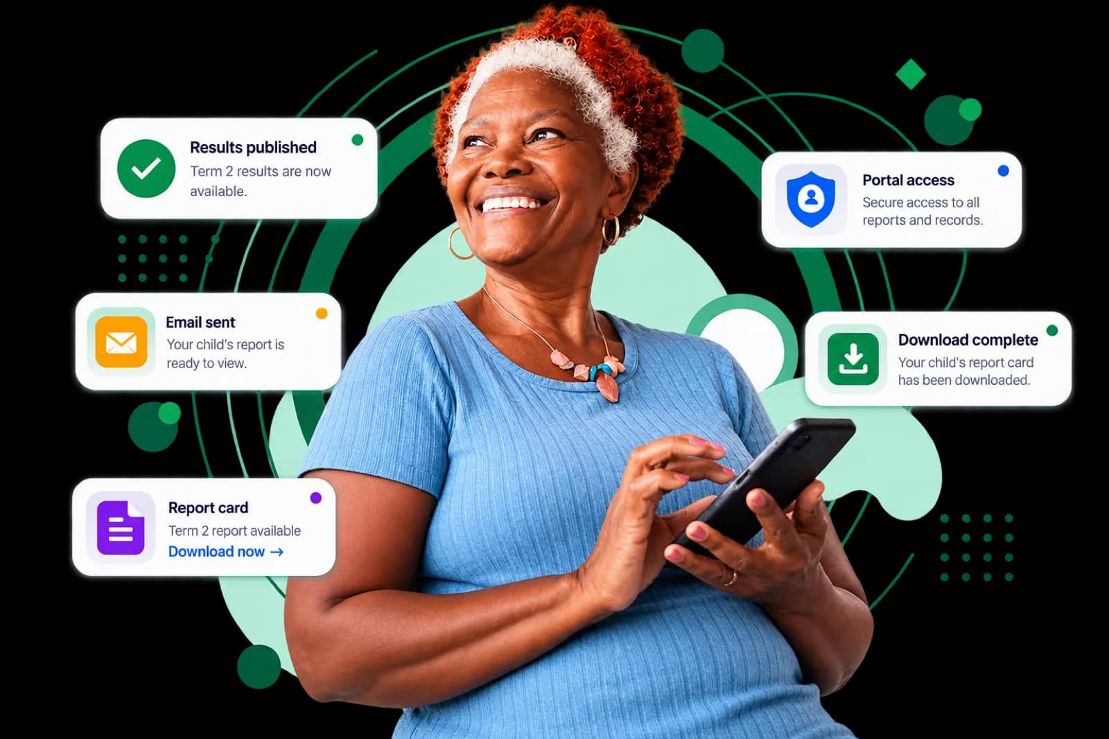 Parents staying informed through the Slate portal